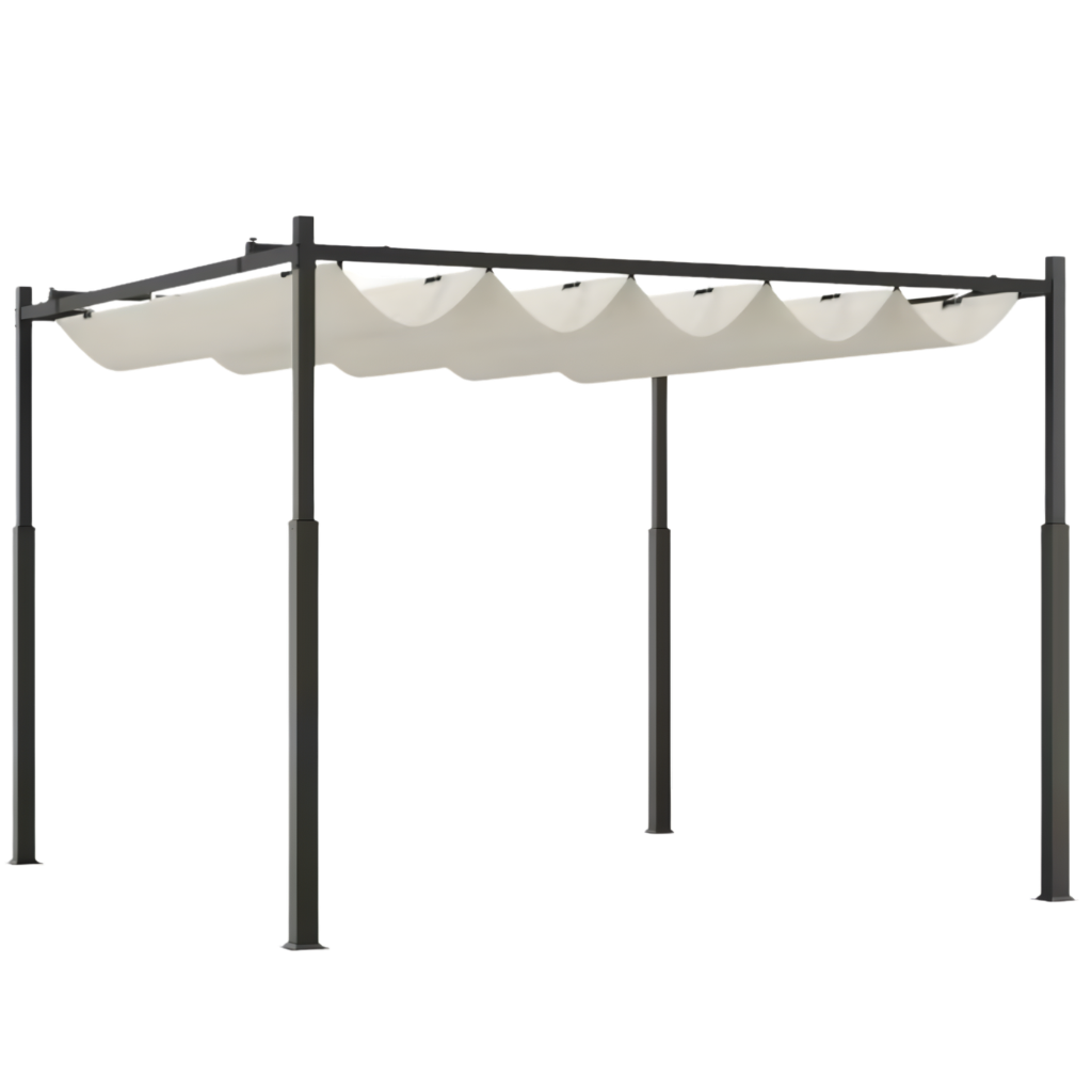 Pergola Extérieure Élégance 3x3 / 3x4 | Toit Coulissant Ajustable