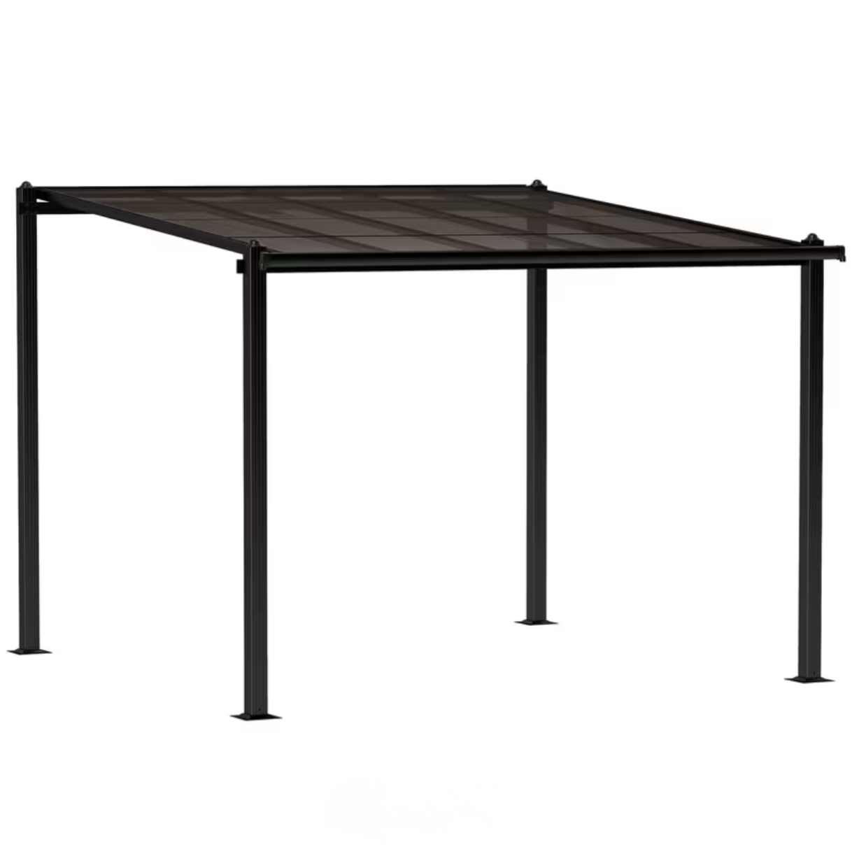 Pergola Adossée 3x3 | Toit Polycarbonate & Structure Aluminium