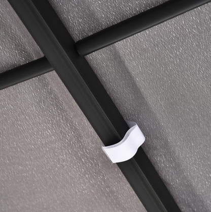 Pergola Adossable au Mur 3x3m | Structure Métal Style Fer Forgé